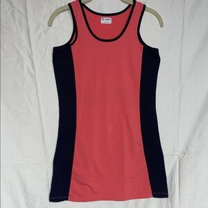Wilson Coral and Black Sport Tank Dress